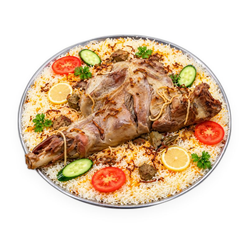 ربع خروف مع الأرز